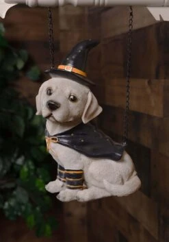 Dog With Witch Hat 11.5" Figure