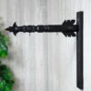 17.5 Inch Black Wood Arrow Base Holder