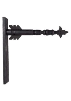 17.5 Inch Black Wood Arrow Base Holder -Halloween Night Deals Store 17 5 black wood arrow base holder alt 2