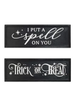 24" Halloween Sign Home Décor Set