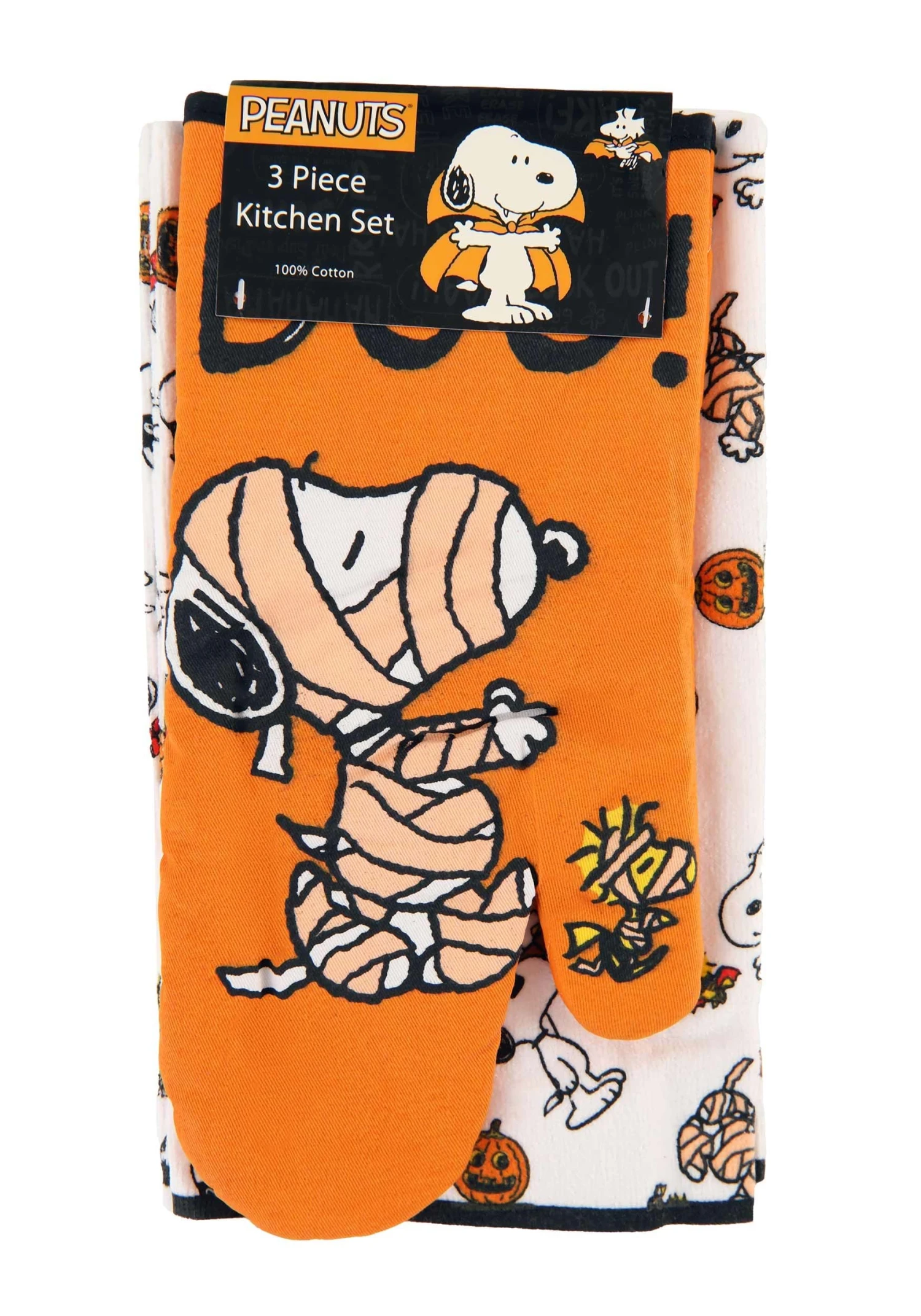 3 Piece Snoopy Halloween Mummy Textile Kitchen Set 2 3 Piece Snoopy Halloween Mummy Textile Kitchen Set - Image 2
