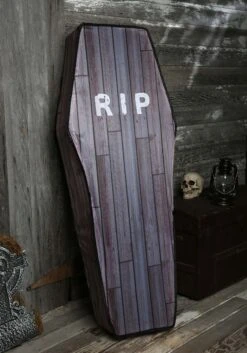 Fun World 5 Foot Collapsible Wood Grain Look Coffin