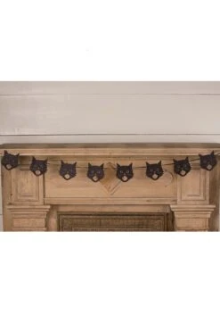 72" Glittered Scaredy Cat Silhouette Garland Decoration 7 72" Glittered Scaredy Cat Silhouette Garland Decoration -Halloween Night Deals Store 72 glittered scaredy cat silhouette garland alt 3