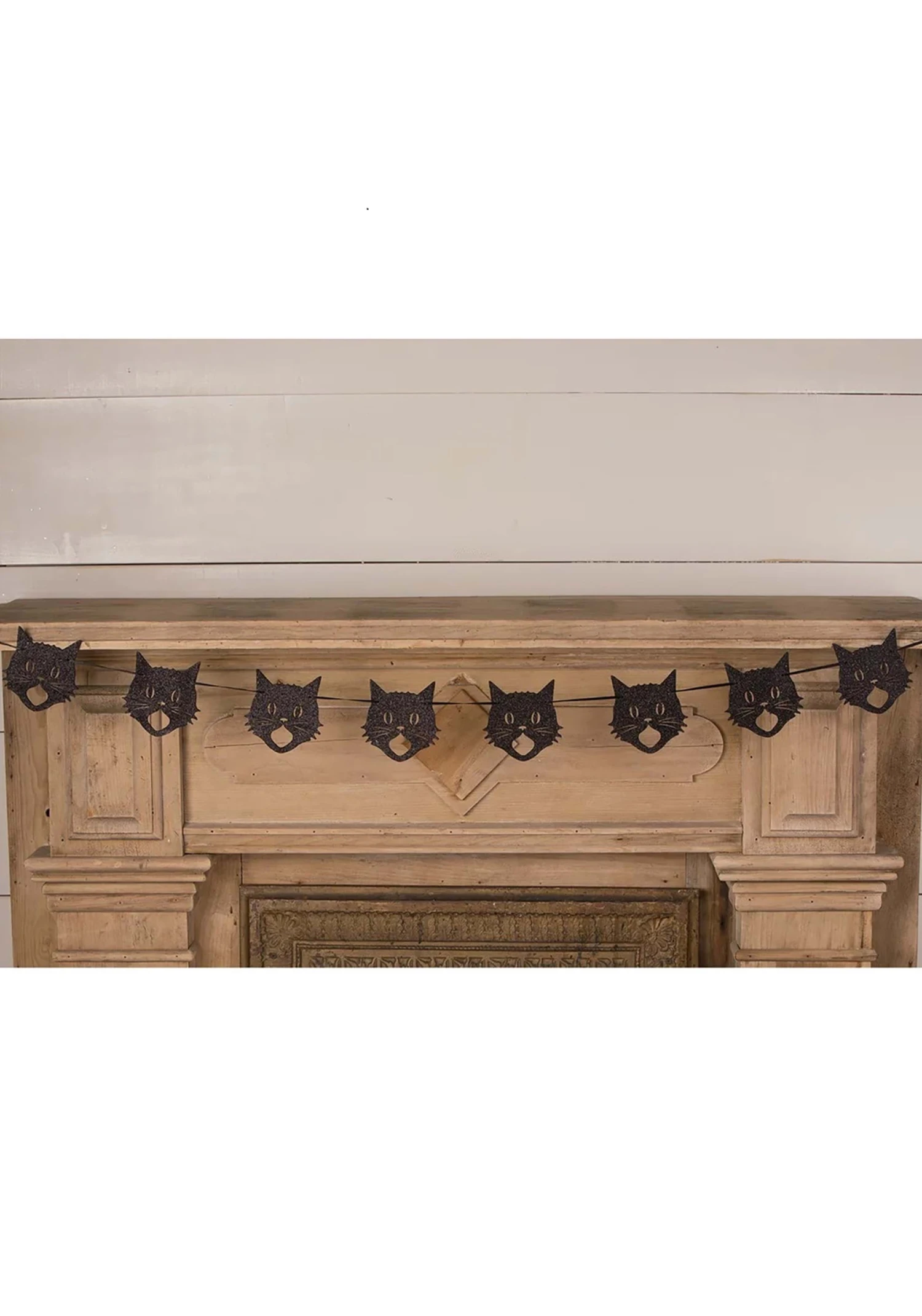 72" Glittered Scaredy Cat Silhouette Garland Decoration 4 72" Glittered Scaredy Cat Silhouette Garland Decoration - Image 4