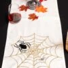 72-Inch Embroidered Spiders And Web Table Runner