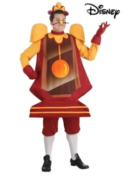 Cogsworth Costume For Men From Disney's Beauty And The Beast -Halloween Night Deals Store adult beauty and the beast cogsworth costume alt 7
