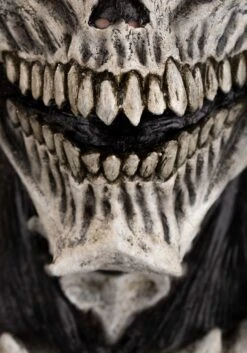 Deathkeeper White Mask For Adults -Halloween Night Deals Store adult deathkeeper white mask alt 5