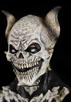 Deathkeeper White Mask For Adults -Halloween Night Deals Store adult deathkeeper white mask alt 6