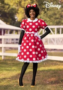 Halloween Night Deals Store 17 Disney Deluxe Minnie Mouse Adult Costume