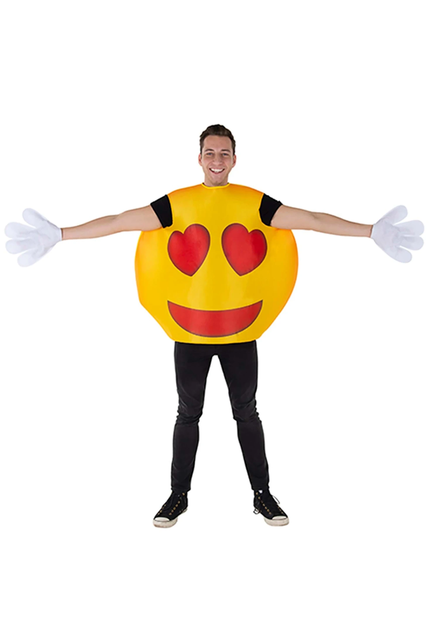 Emoji Heart Smiley Costume For Adults 2 Emoji Heart Smiley Costume For Adults - Image 2