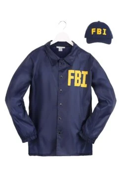 Plus Size Adult FBI Costume Jacket -Halloween Night Deals Store adult fbi costume alt 1