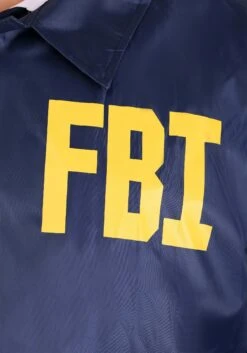 Plus Size Adult FBI Costume Jacket -Halloween Night Deals Store adult fbi costume alt 4