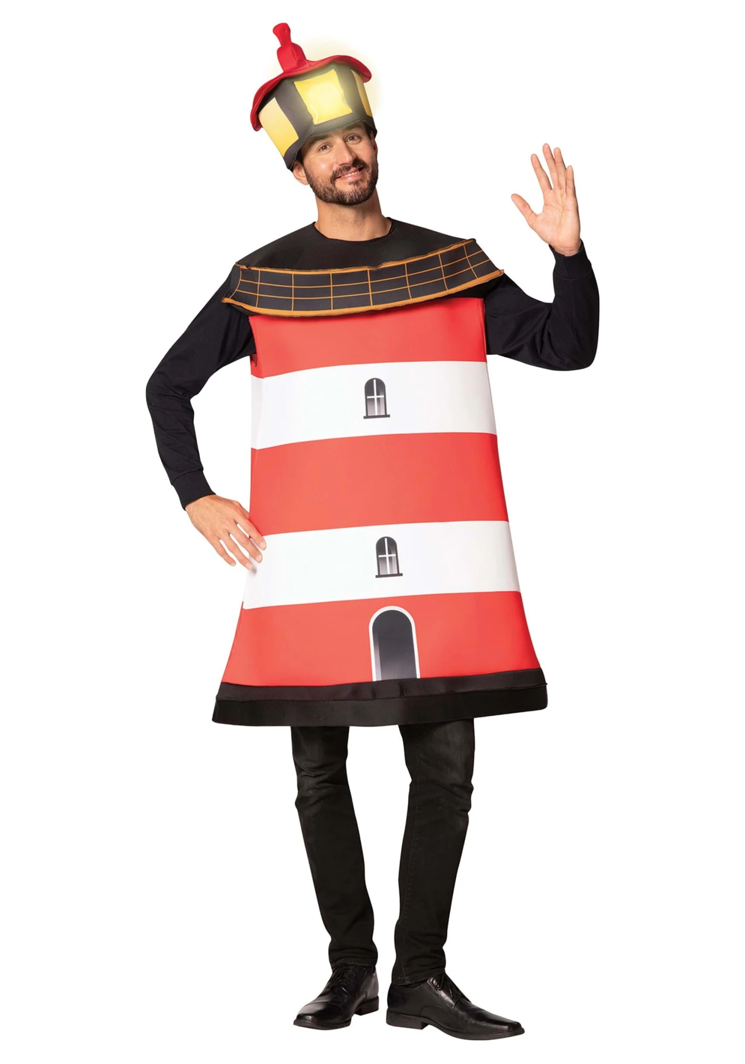 Adult Red Lighthouse Costume 1 Adult Red Lighthouse Costume