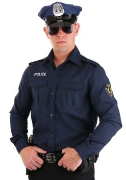 Adult Long Sleeve Police Officer Shirt