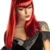 Red Glitter Adult Vampire Wig