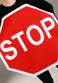 Stop Sign Costume For Adults -Halloween Night Deals Store adult stop sign costume alt 2
