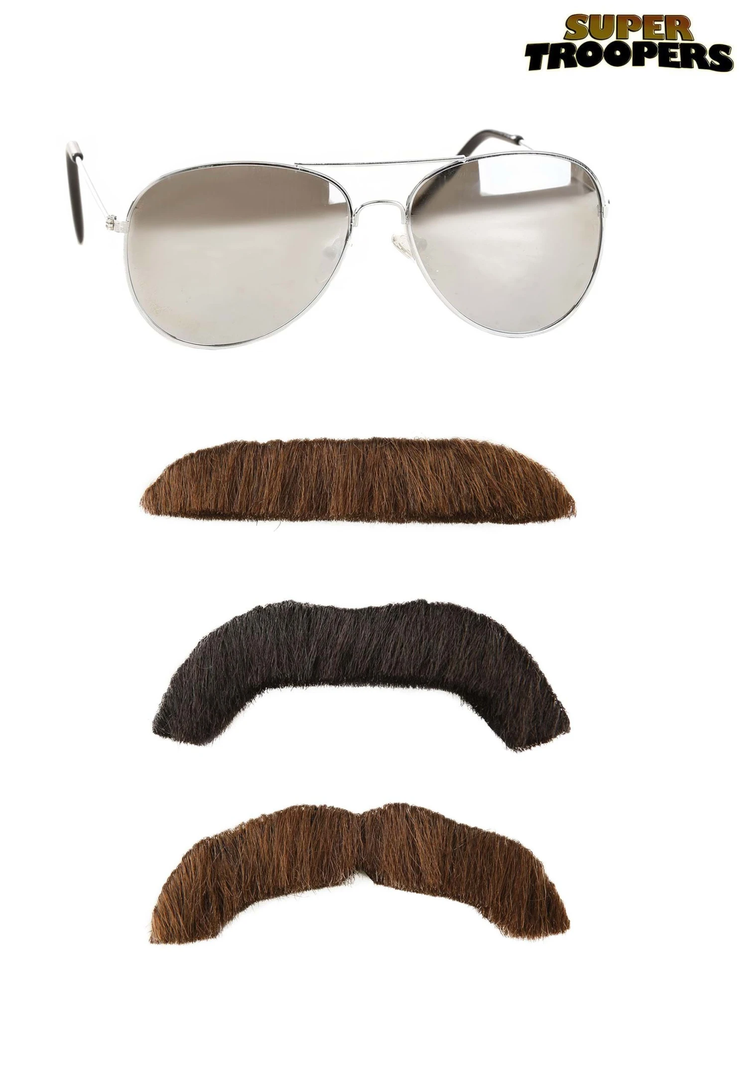 Adult Super Troopers Mustache And Sunglasses Kit 2 Adult Super Troopers Mustache And Sunglasses Kit - Image 2