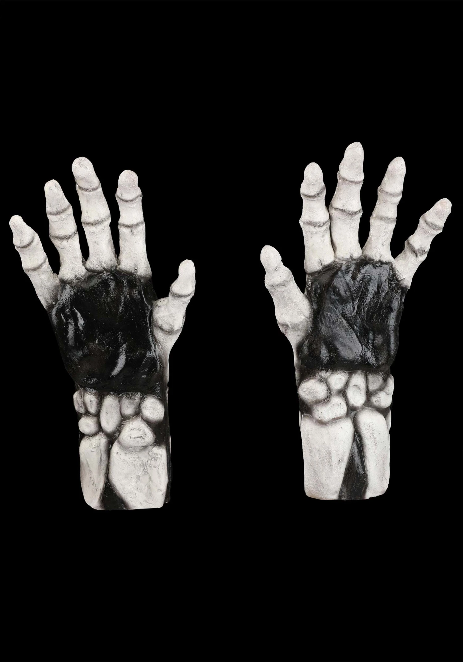 White Skeleton Claw Gloves For Adults 2 White Skeleton Claw Gloves For Adults - Image 2
