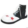 Adult's Black & White Wingtip Clown Shoes
