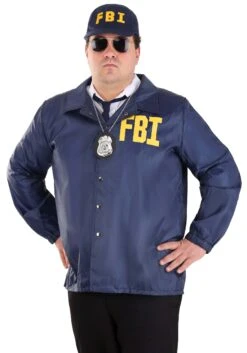 Plus Size Adult FBI Costume Jacket