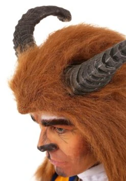 Disney Beast Costume Hood With Horns -Halloween Night Deals Store beast hood with horns alt 2
