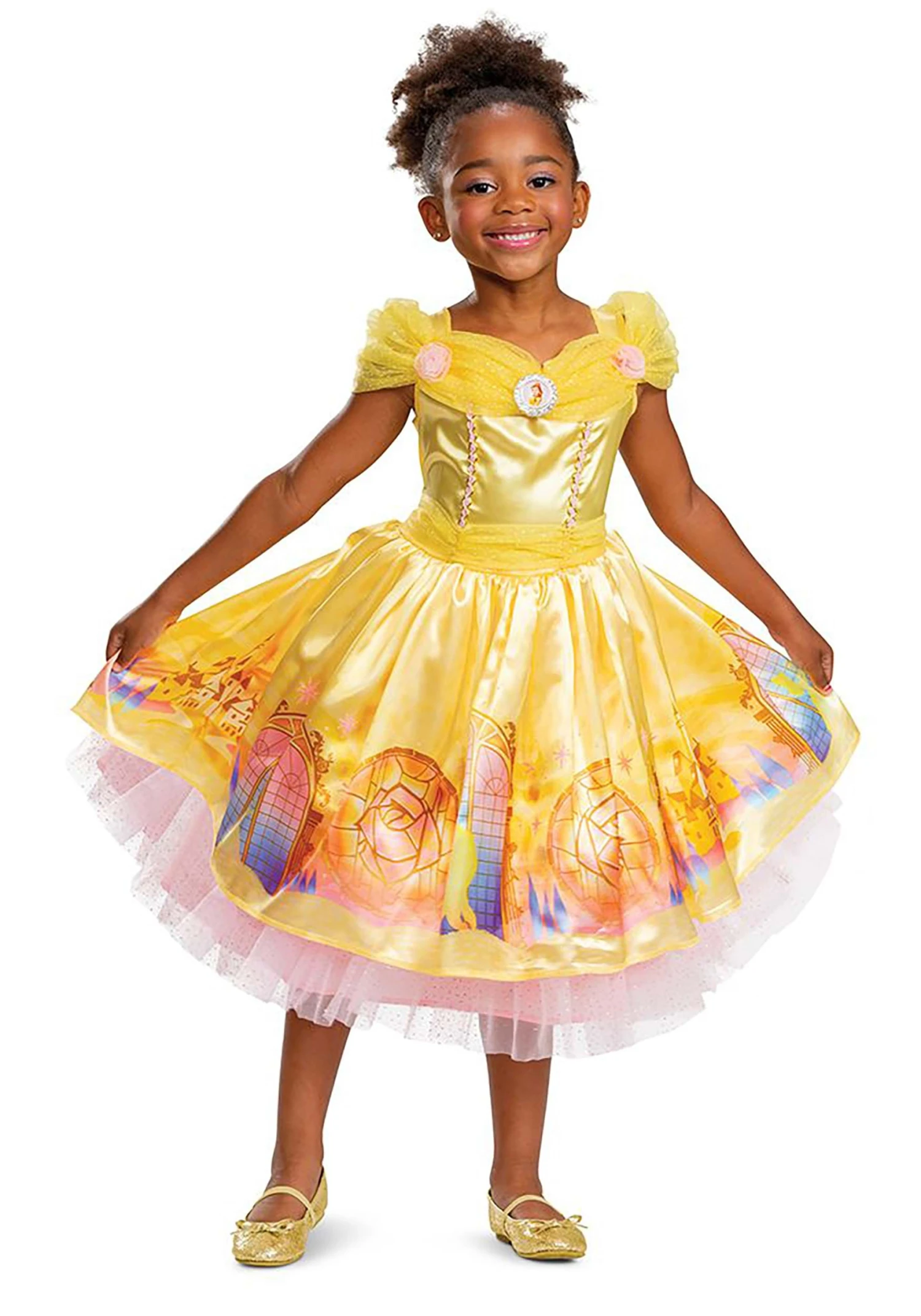 Disguise Beauty And The Beast Deluxe Girl's Belle Costume For Todders 1 Disguise Beauty And The Beast Deluxe Girl's Belle Costume For Todders