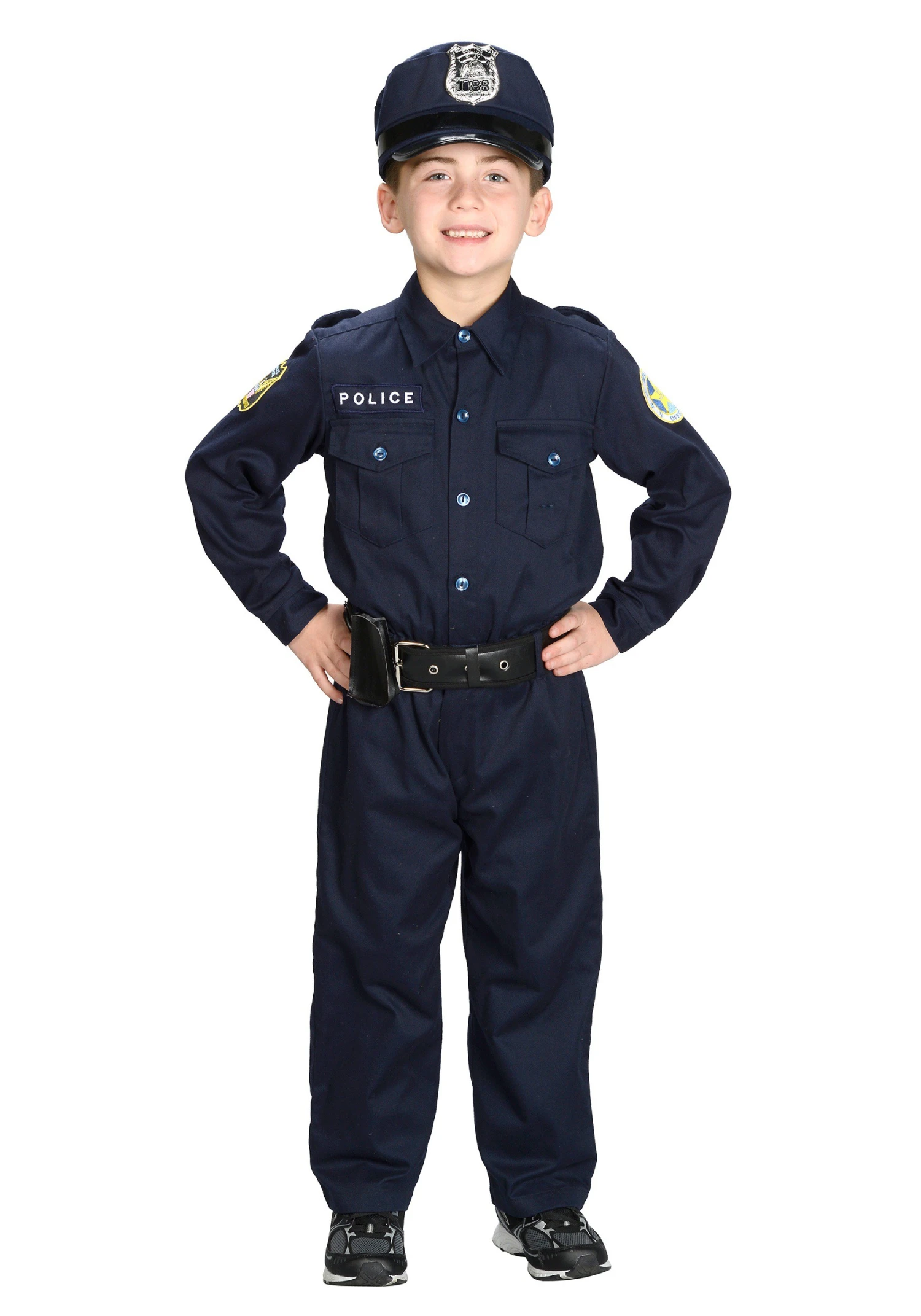 Deluxe Police Officer Costume For Boys 1 Deluxe Police Officer Costume For Boys