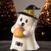 Ghost Gavin Holding Candy Corn Decoration