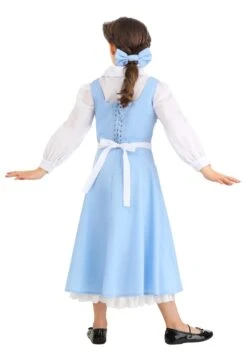 Belle Blue Dress Costume For Kids From Disney's Beauty And The Beast -Halloween Night Deals Store child beauty and the beast belle blue dress alt 6