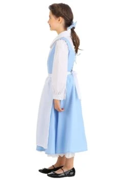 Belle Blue Dress Costume For Kids From Disney's Beauty And The Beast -Halloween Night Deals Store child beauty and the beast belle blue dress alt 7