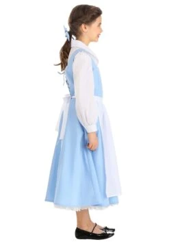 Belle Blue Dress Costume For Kids From Disney's Beauty And The Beast -Halloween Night Deals Store child beauty and the beast belle blue dress alt 9