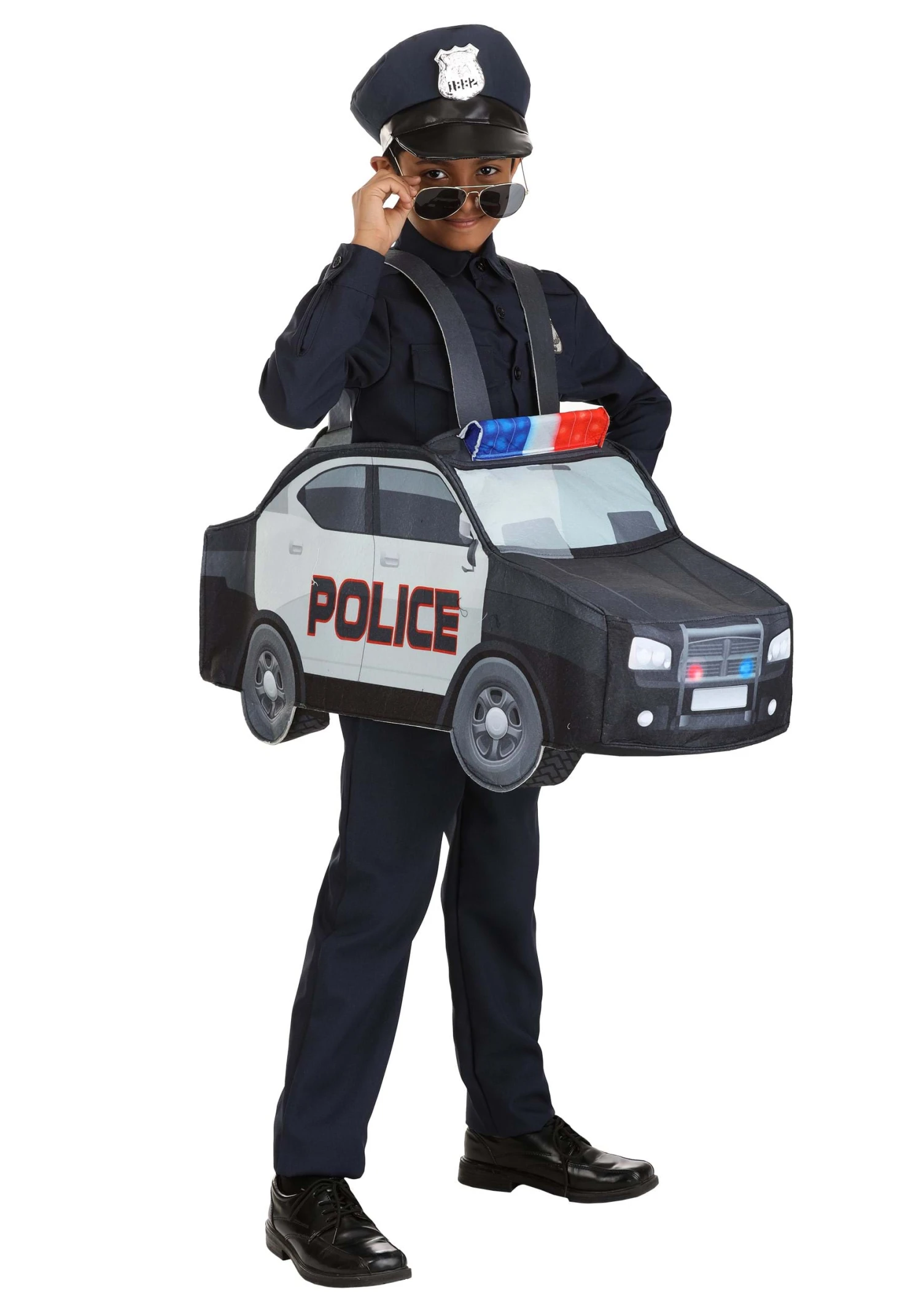 Ride In Police Car Costume For Kids 1 Ride In Police Car Costume For Kids