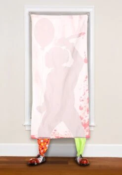 Scary Clown Curtain Decoration