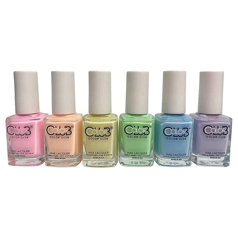 Color Club: 6pc Nail Polish Bundle, Pastel 1 Color Club: 6pc Nail Polish Bundle, Pastel