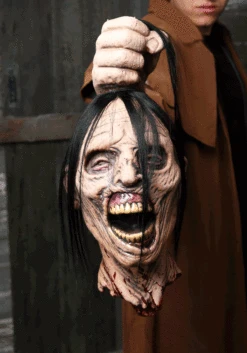 Beheaded Severed Corpse Head Prop