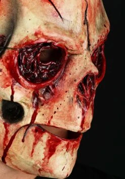 Cracked Skull Latex Mask For Adults -Halloween Night Deals Store cracked skull latex mask alt 2