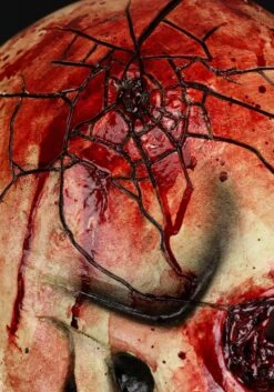 Cracked Skull Latex Mask For Adults -Halloween Night Deals Store cracked skull latex mask alt 3