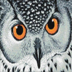 Crafting Spark (Wizardi) - Owl's Look WD243 14.9 X 10.6 Inches Wizardi Diamond Painting Kit