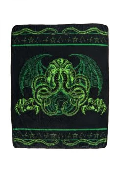 Cthulhu Blanket 5 Cthulhu Blanket -Halloween Night Deals Store cthulhu throw alt 2