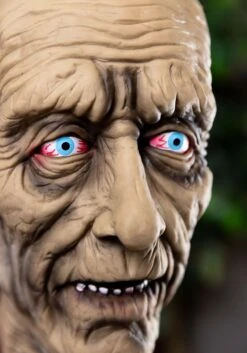 Decapitated Old Man Head Halloween Decoration -Halloween Night Deals Store decapitated old man head alt 2