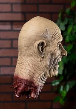 Decapitated Old Man Head Halloween Decoration -Halloween Night Deals Store decapitated old man head alt 5