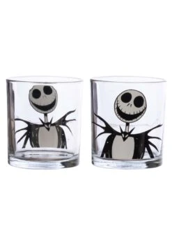 Set Of 4 Disney Nightmare Before Christmas 10oz Glasses -Halloween Night Deals Store disney nightmare before christmas 10oz glass set alt 1
