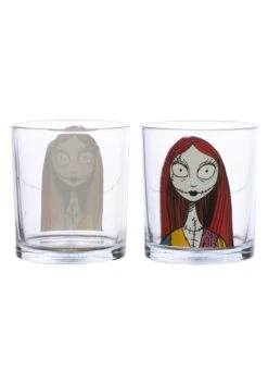 Set Of 4 Disney Nightmare Before Christmas 10oz Glasses -Halloween Night Deals Store disney nightmare before christmas 10oz glass set alt 2