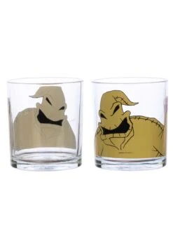 Set Of 4 Disney Nightmare Before Christmas 10oz Glasses -Halloween Night Deals Store disney nightmare before christmas 10oz glass set alt 3