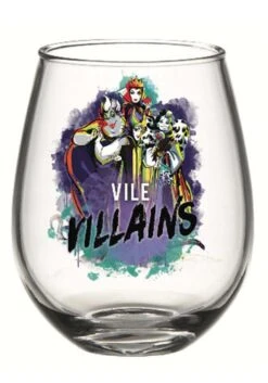 Disney 33.5 Ounce Vile Villains Tear Drop Oversized Glass -Halloween Night Deals Store disney vile villains 33 5oz oversized tear drop gl alt 3