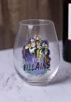 Disney 33.5 Ounce Vile Villains Tear Drop Oversized Glass