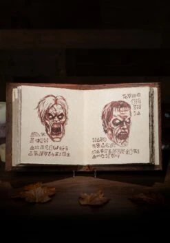 TRICK OR TREAT STUDIOS Evil Dead 2 Necronomicon Prop Book With Pages -Halloween Night Deals Store evil dead 2 necronomicon prop with pages alt 3
