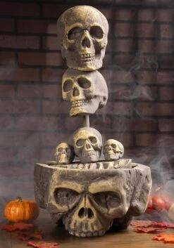Foam Skull Pillar Decoration