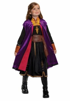 Disguise Deluxe Frozen 2 Girls Anna Costume -Halloween Night Deals Store frozen 2 girls anna deluxe costume alt3