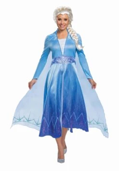 Disguise Deluxe Disney Frozen 2 Elsa Women's Costume -Halloween Night Deals Store frozen 2 womens elsa deluxe costume alt 1